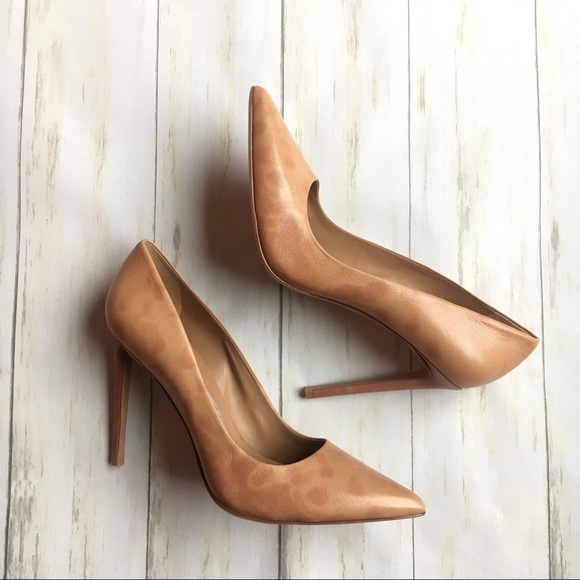 Brian Atwood Shoes - Brian Atwood Beige Masha Blush Nude Leather Pumps
